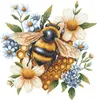 Kit de broderie - Abeille sur nid d'abeille Voir les images du produit 1
