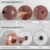 ECENCE Türstopper Wand Edelstahl 1x Wand-Puffer Produktbild-Vorschau 3