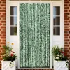 Fliegenvorhang Grün und Weiß 100x200 cm Chenille Produktbild-Vorschau 2