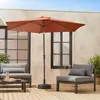sweeek - Gerader runder Sonnenschirm Ø3m - Terrakotta Produktbild-Vorschau 6