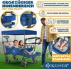 KESSER® Bollerwagen Faltbar GTS-9100 mit Dach Handwagen Produktbild-Vorschau 2