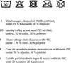 Laundry care symbols and product descriptions in multiple languages. Podgląd zdjęcia produktu