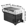 A portable car refrigerator with dimensions indicated. Náhled obrázku produktu