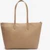 LACOSTE LARGE COATED CANVAS TOTE HellBraun Produktbild-Vorschau 2