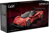 The image shows the packaging of a red toy supercar. Anteprima dell’immagine prodotto