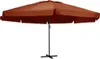 vidaXL Sonnenschirm Aluminium-Mast 600 cm Terrakotta Produktbild-Vorschau 6