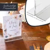 Tischaufsteller oder Menükarte aus Acryl für DIN A5 von HMF mit den Maßen 15.5 x 21.7 x 8.4 cm Produktbild-Vorschau