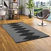 Designer Teppich Beidseitig Ethno Kelim Schwarz Grau Trend, Produktbild-Vorschau 2