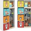 Kinderregal Vicco Marvin Weiß 72 x 143 cm mit 4 Faltboxen Produktbild-Vorschau 7
