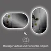HOKO Badspiegel LED Anti-fog Wandspiegel Oval 60x100 cm+LED Produktbild-Vorschau 16