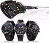 A collage featuring a racing steering wheel and three Casio Edifice watches. Voir les images du produit