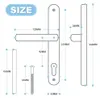 Aluminium Deurgreep - 92 mm PZ, 243 mm achterplaat, zwart Productafbeelding-voorbeeld 2