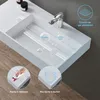 doporro Lavabo Suspendu Blanc 100cm Vasque à Poser Lave Voir les images du produit 4