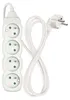 Prodlužovací kabel 1,5 m / 4 zásuvky / bílý / PVC / 1 mm2 Anteprima dell’immagine prodotto