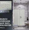 ovimar Magnetischer Duschvorhang Kjelfossen beige waschbar Produktbild-Vorschau 2