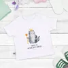 Mr. & Mrs. Panda Babyshirt Katze König 0. - 6. Monat - Weiß Produktbild-Vorschau 3