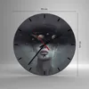 Wanduhr - Rund - Glasuhr - Quinoa Frau Gesicht - 30x30cm - Produktbild-Vorschau 3