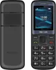 A front and back view of a black Maxcom MM718 mobile phone. Produktbild-Vorschau