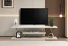 Skye Decor, Canaz - Goud, Marmer, Goud, TV-meubel, 120 x 33 Productafbeelding-voorbeeld 2