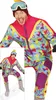 80S Karneval Bunter Anzug Retro Skikostüm Erwachsene Ski Produktbild-Vorschau 10