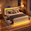 Letto contenitore 160x200 cm, letto con spazio contenitore, Anteprima dell’immagine prodotto 3