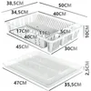 Abtropfgestell 50x38,5cm Geschirrkorb weiß Abtropfgitter Produktbild-Vorschau 9