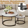okwish 2-in-1-Couchtisch Tischplatte in Marmoroptik, Produktbild-Vorschau 9