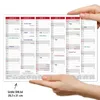 Tafelkalender 2027 abwischbar A4 Rot - Wandkalender mit Produktbild-Vorschau 2