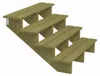 Plus Außentreppe Kiefer 4 Stufen 120 cm breit Produktbild-Vorschau 1