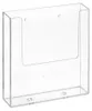 DIN A5 Wandprospekthalter im Hochformat aus Acrylglas / Produktbild-Vorschau 1