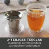 Creano doppelwandiges Teeglas mit Edelstahlfilter und Produktbild-Vorschau 3