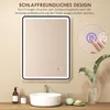 Koupelnové zrcadlo HOMCOM s LED osvětlením, funkcí proti Náhled obrázku produktu 6