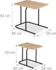 Relaxdays Satztisch, 2er Set, Holzoptik, Metall, eckiger Produktbild-Vorschau 4