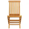 Gartenstühle mit Hellblauen Kissen 6 Stk. Massivholz Teak , Produktbild-Vorschau 4