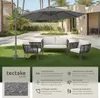 Parasol DARIA 300 cm avec pied déporté et housse de Voir les images du produit 2