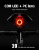 Rockbros Q5 black rear bicycle light with intelligent STOP Podgląd zdjęcia produktu 9