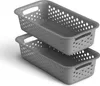 Panier de rangement anthracite 0,7 l - 20 x 10 x 5 cm - Lot Voir les images du produit 1