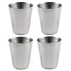 4er Set Stapelbare Becher Edelstahl Trinkbecher Camping Produktbild-Vorschau 3