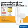 Exquisit Stand-Ventilator, 40 cm Durchmesser, 60-125 cm Produktbild-Vorschau 2