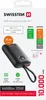 Product packaging for a power bank, showing the product and its features. Podgląd zdjęcia produktu