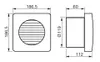 Soler & Palau Rodin HEF 120 PT ventilátor do koupelny s Náhled obrázku produktu 2