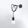 Kinkiet EDISON, zwart, 1xE27x60W, metaal, afmetingen: Productafbeelding-voorbeeld 12