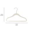 A single cream-colored hanger is shown against a white background with measurement indicators. Anteprima dell’immagine prodotto