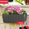 KOTARBAU® Lot de 4 Jardinière Extérieur Pot de Fleur PVC Voir les images du produit 2