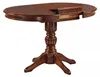 Table extensibles ronde en bois MDF - Marron - 6 couverts - Voir les images du produit 5
