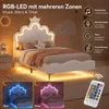 Łóżko tapicerowane INONEFT, rozmiar 90x200 cm, łóżko dla Podgląd zdjęcia produktu 4