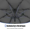 COSTWAY parasol 300 cm z diodami LED i korbką, parasol Podgląd zdjęcia produktu 8