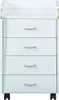 Prosar Kommode Rollcontainer, 4 Schubladen, weiss. Produktbild-Vorschau 2