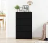 Möbel Sideboard Schwarz Eichen-Optik 60x35x98,5 cm Produktbild-Vorschau 3