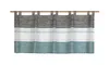 Design Schlaufen-Scheibengardine weiß/petrol/grau 2288 BxH Produktbild-Vorschau 1